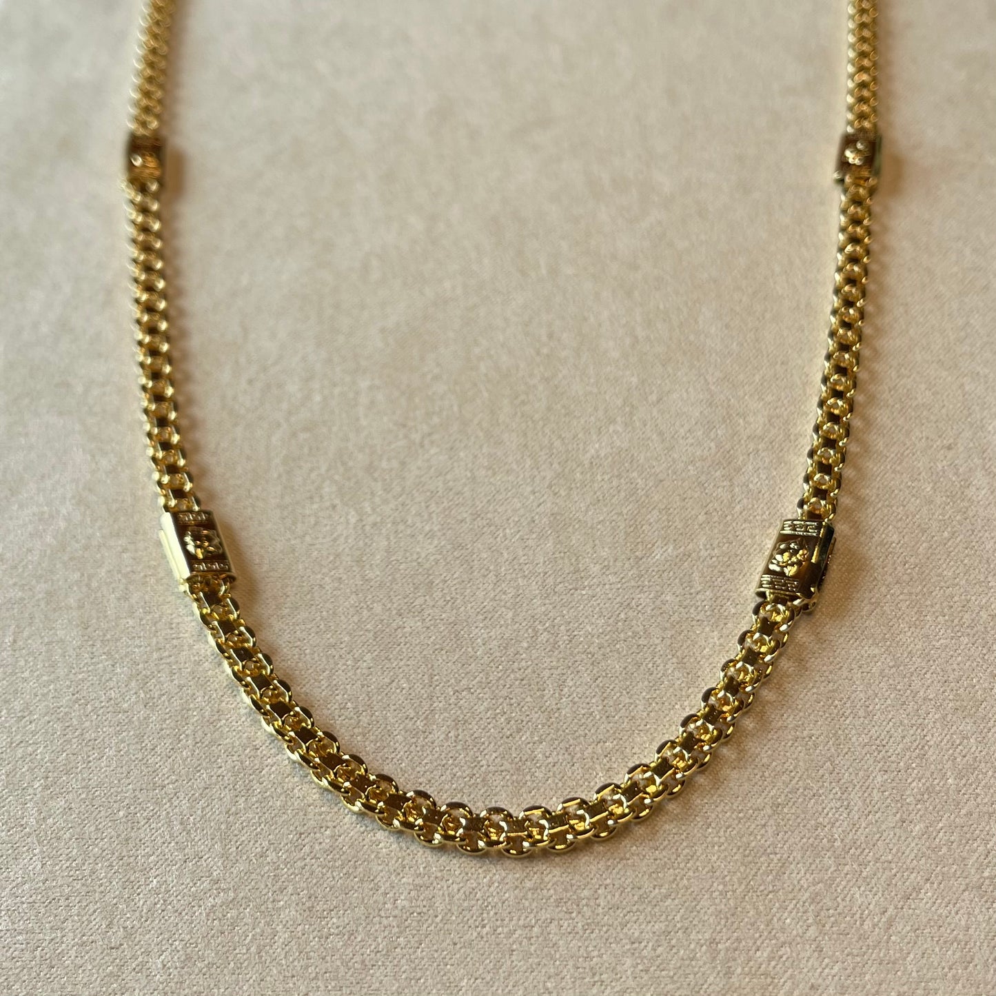 Gold Link Logo Chain