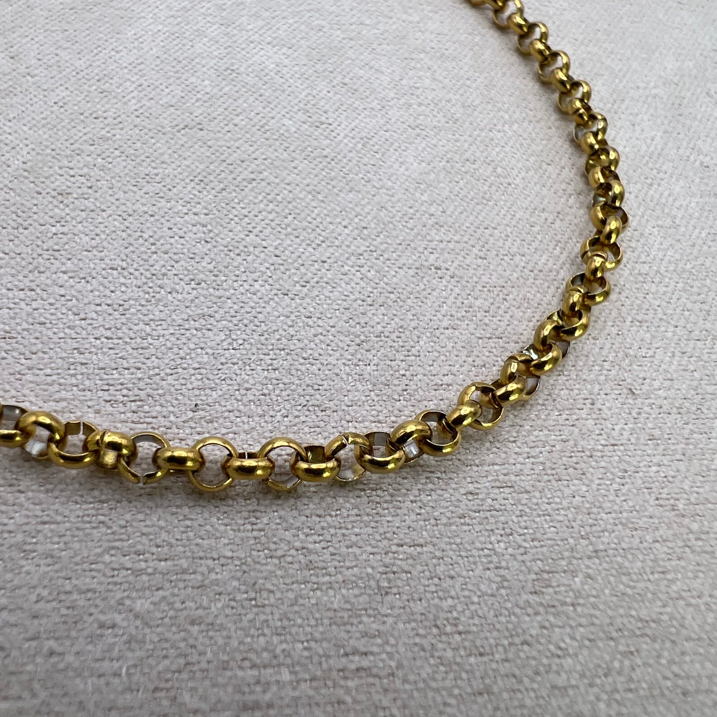 Gold Rolo Chain Bracelet