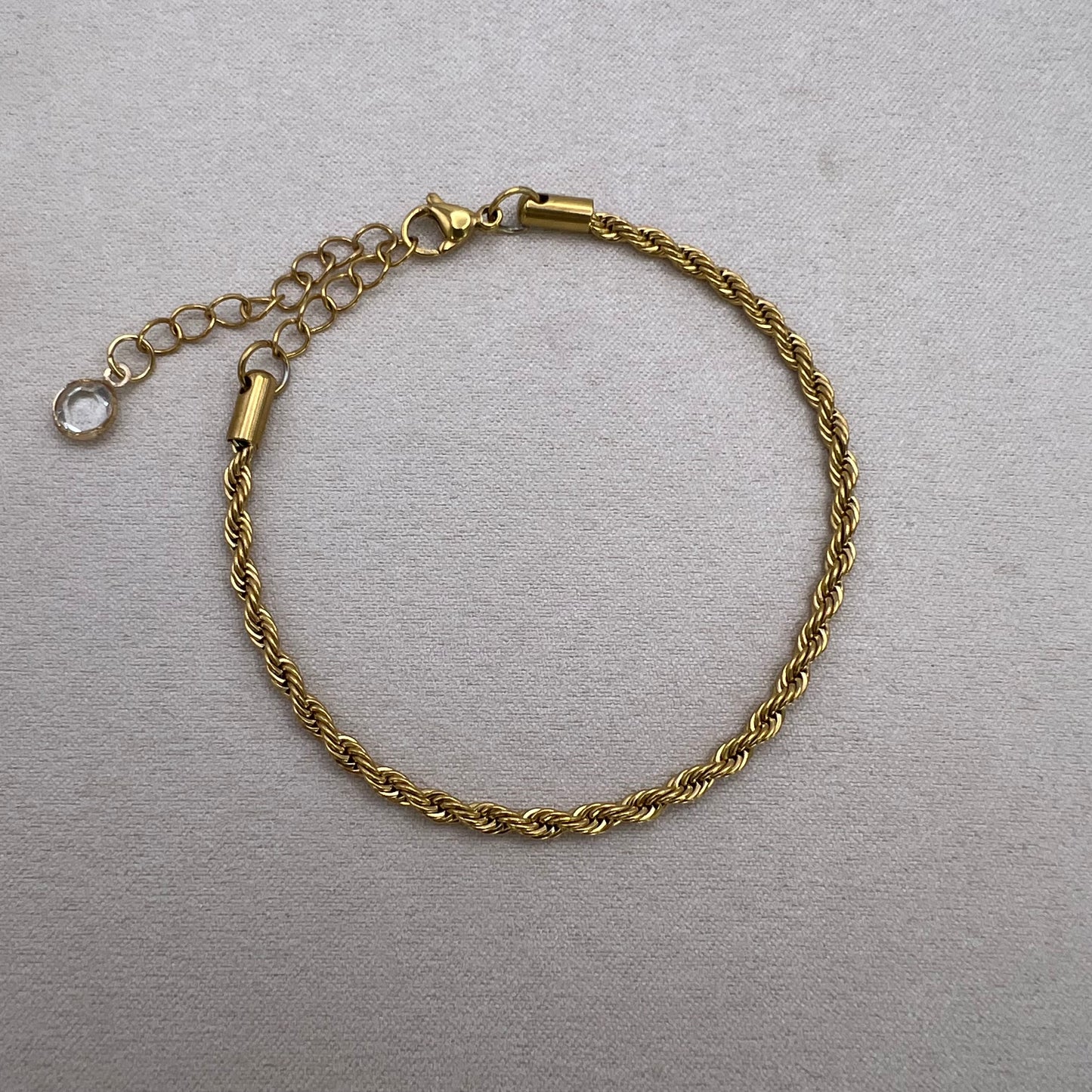 Gold Rope Chain Bracelet