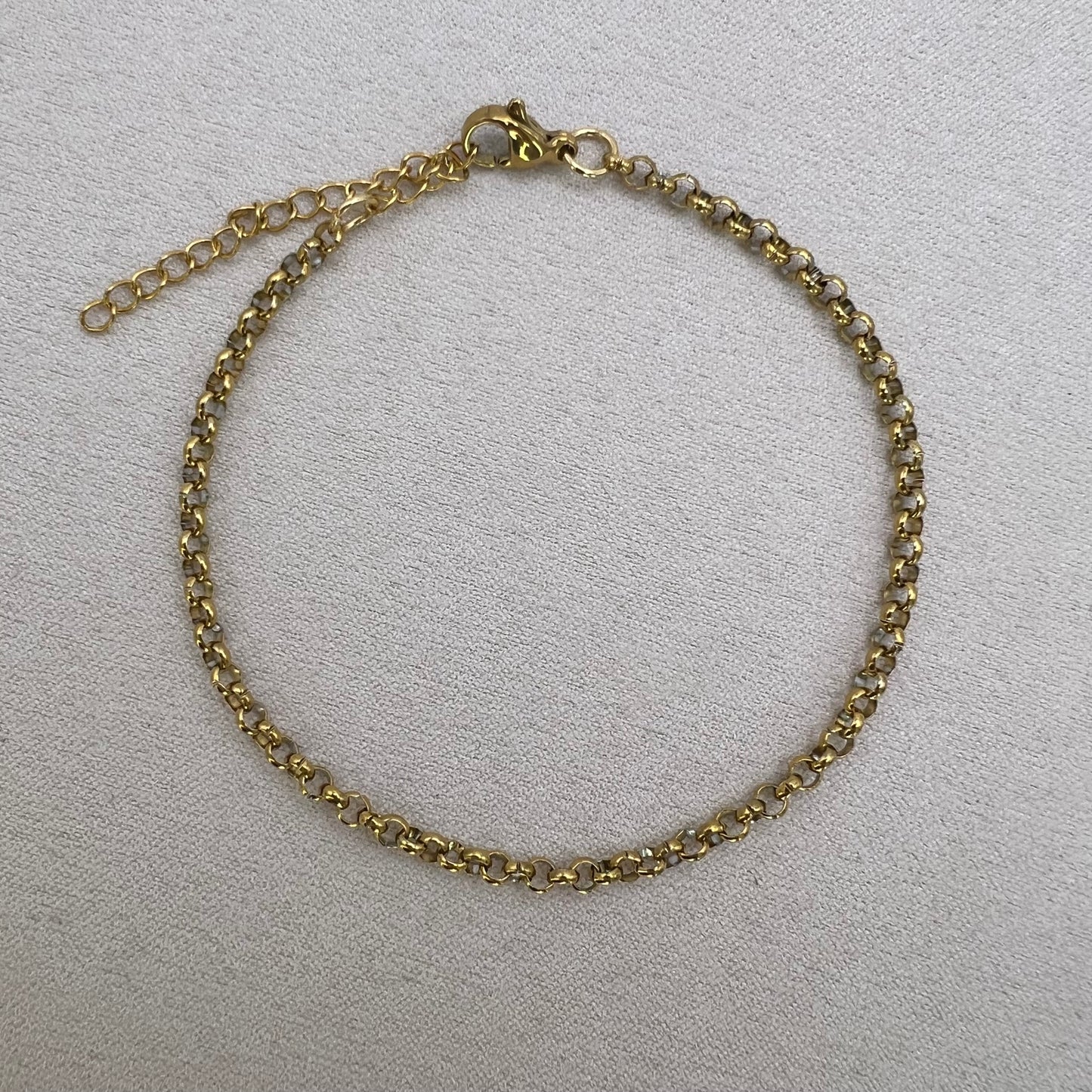 Gold Rolo Chain Bracelet