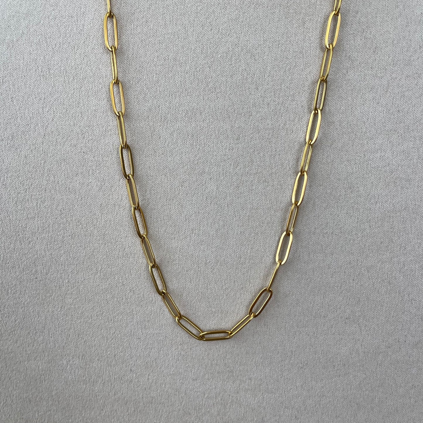 Gold Paper Clip Chain