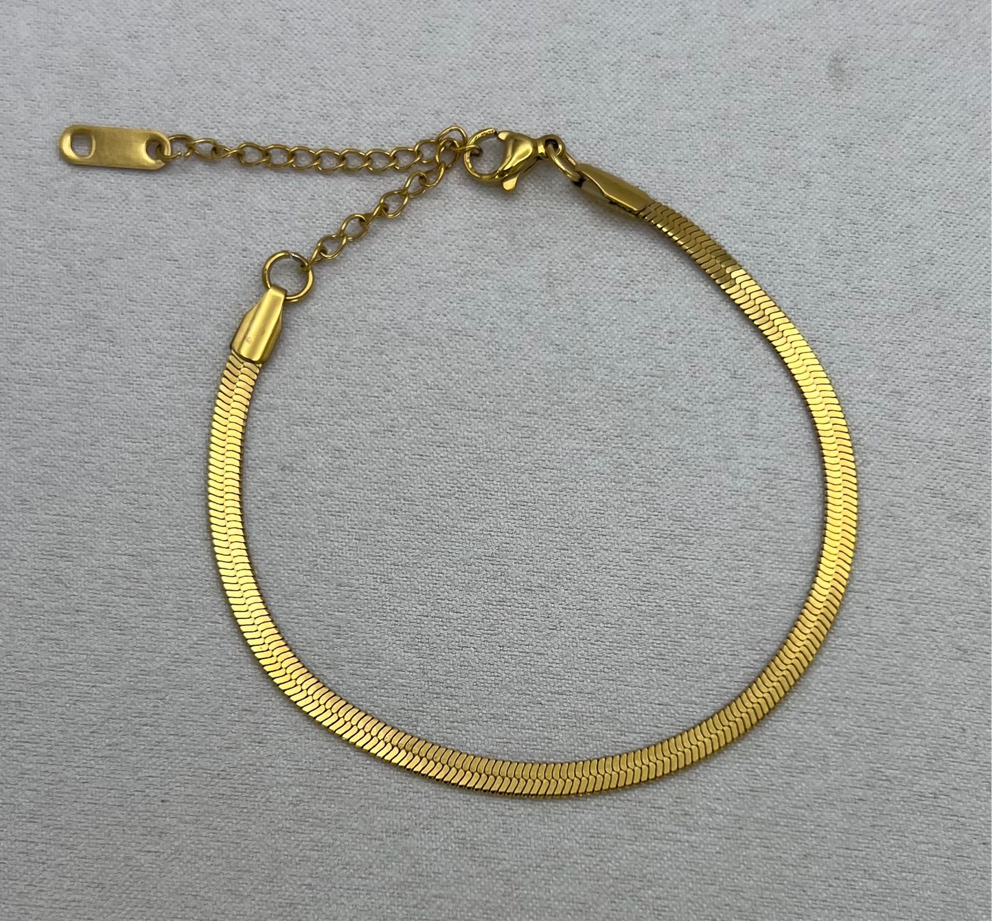 Gold Herringbone Bracelet