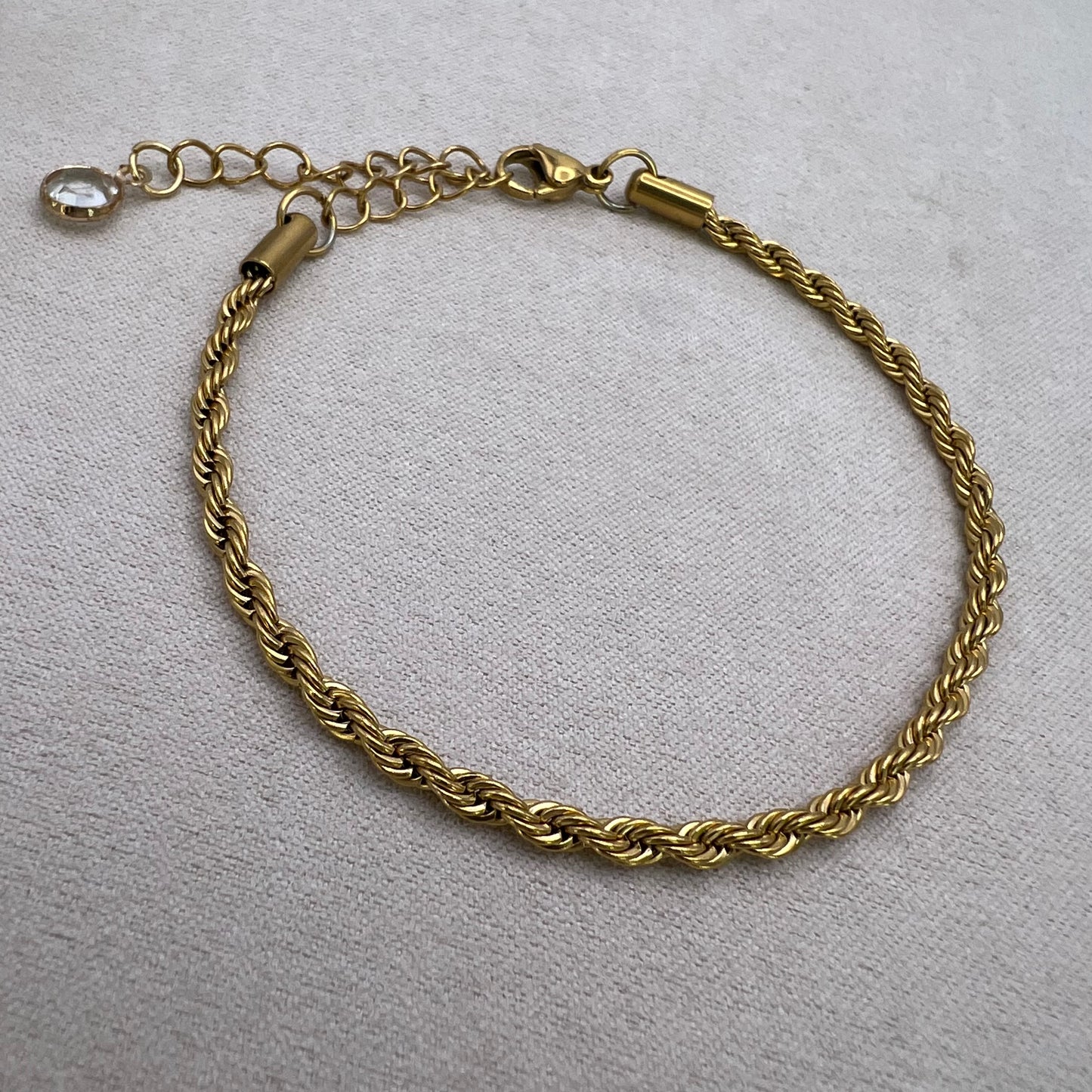 Gold Rope Chain Bracelet