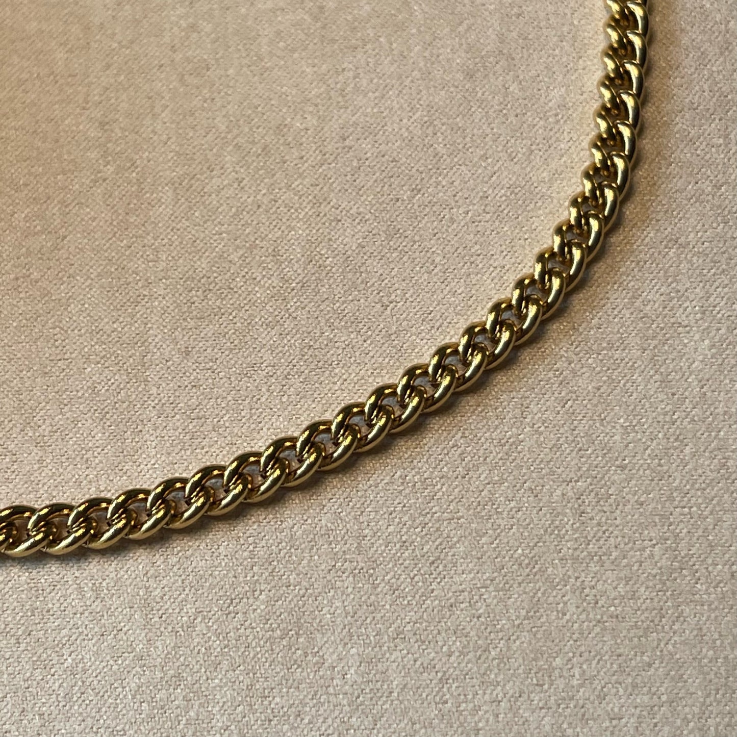 Gold Cuban Link Chain Necklace