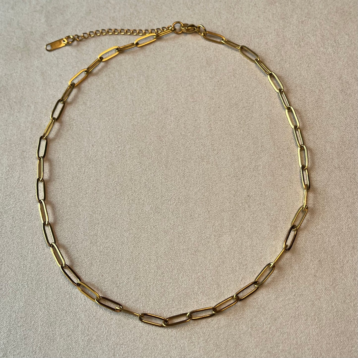 Gold Paper Clip Chain