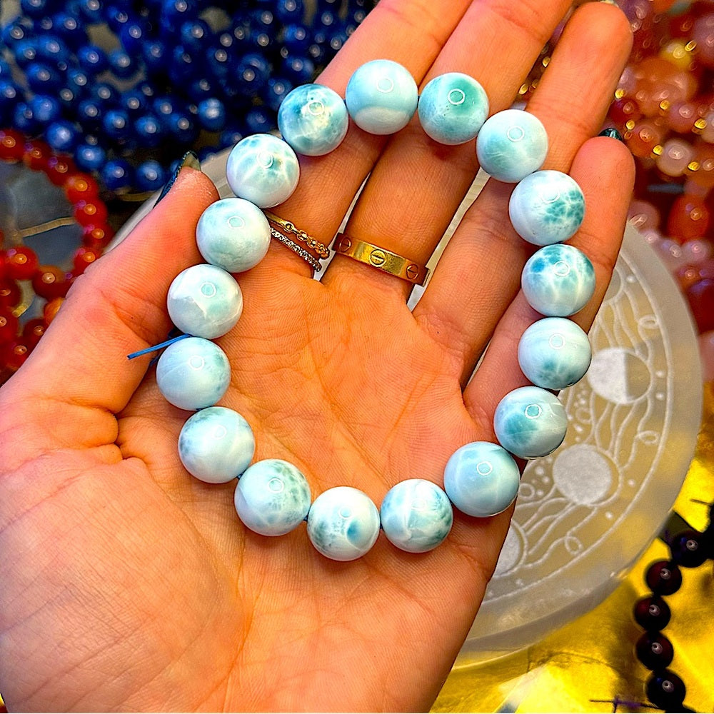 Larimar AAA bracelet 12.5mm LM200