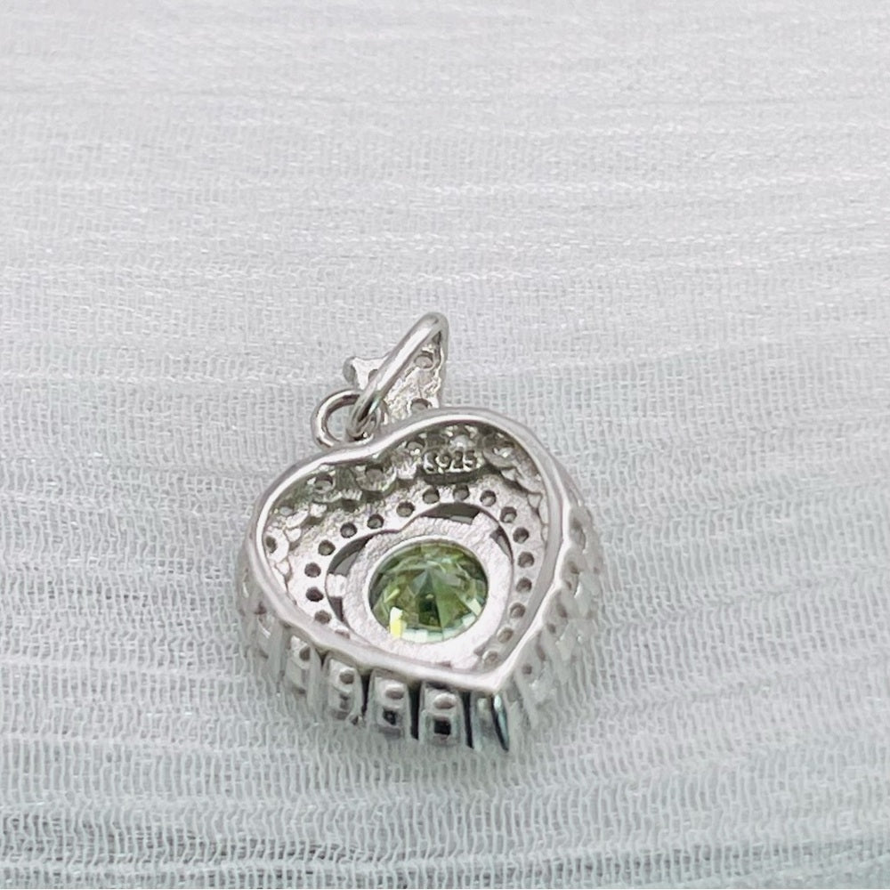 1.0 CT Alexandrite Moissanite Diamond Heart Pendant