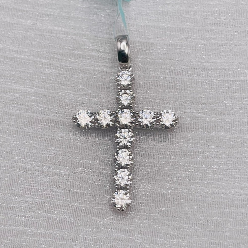 5.06 CT Moissanite Diamond Cross Pendant