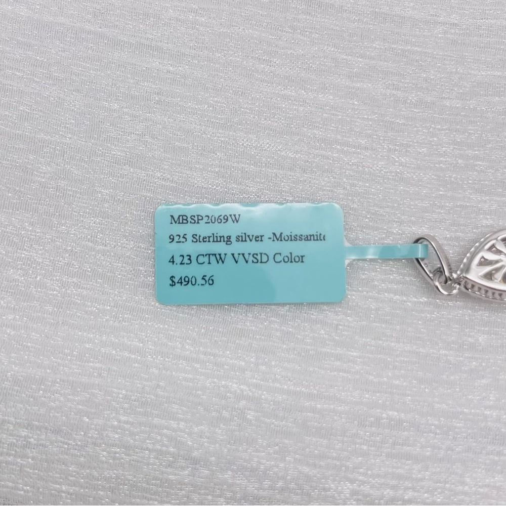 4.23 CT Moissanite Diamond Pendant