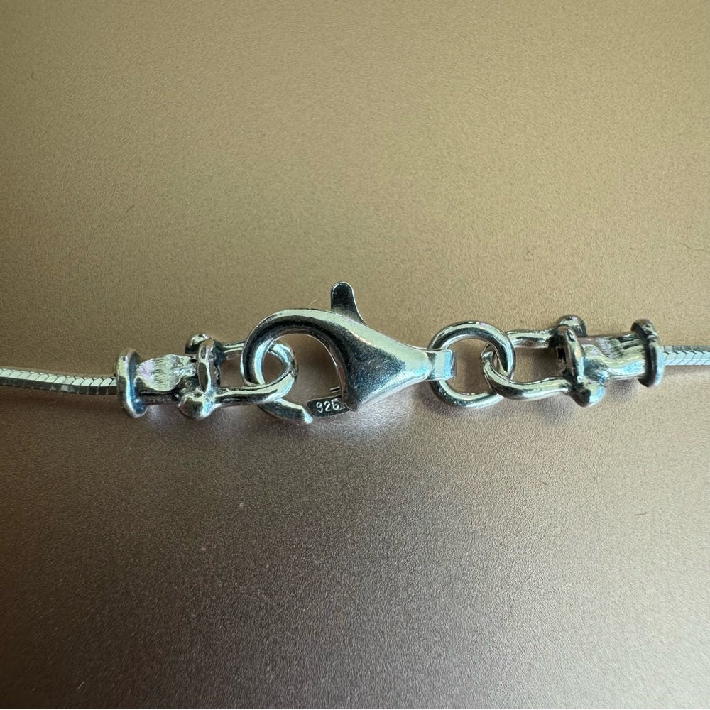 S925 Kyanite Handmade Cross Necklace