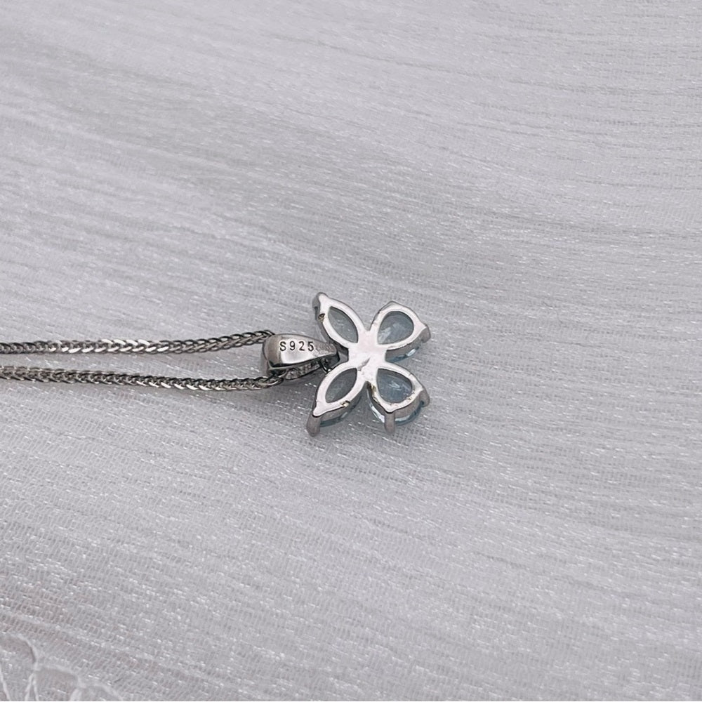 Aquamarine Butterfly Pendant