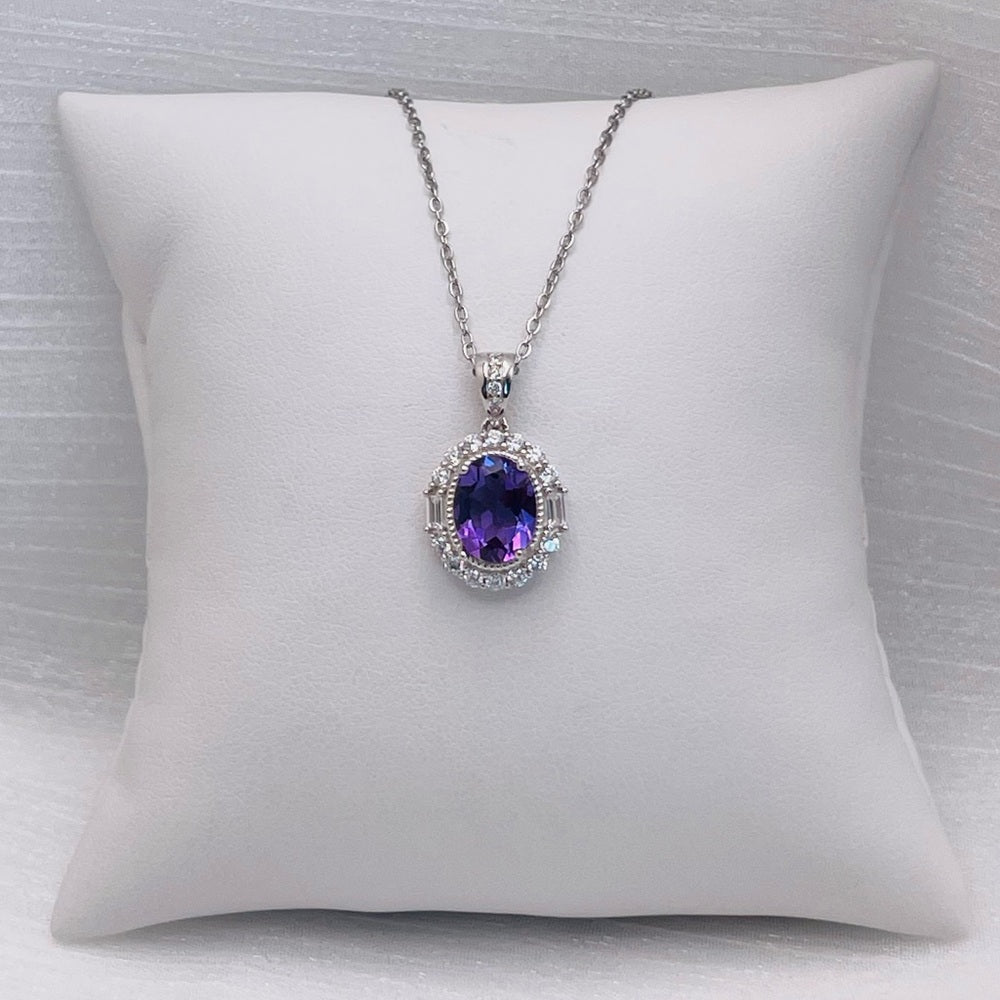Amethyst Oval Pendant