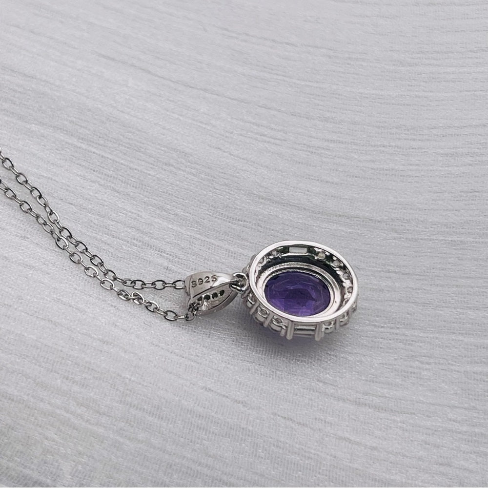Amethyst Oval Pendant