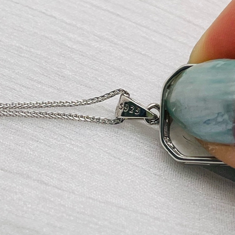 Ruby and Mother of Pearl Pendant