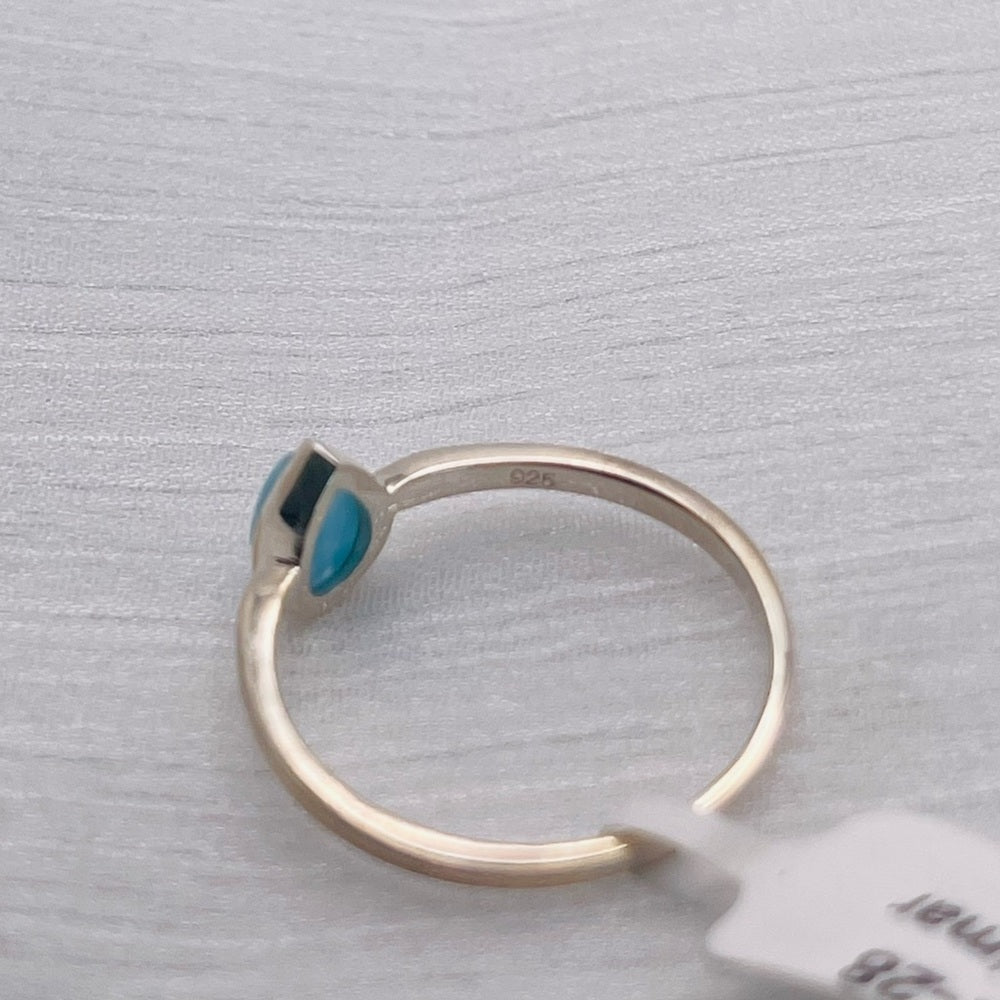 Larimar Teardrop S925 Ring