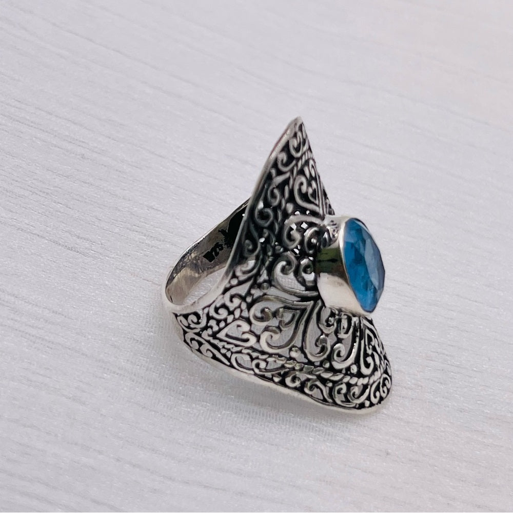 Handmade Aquamarine S925 Ring