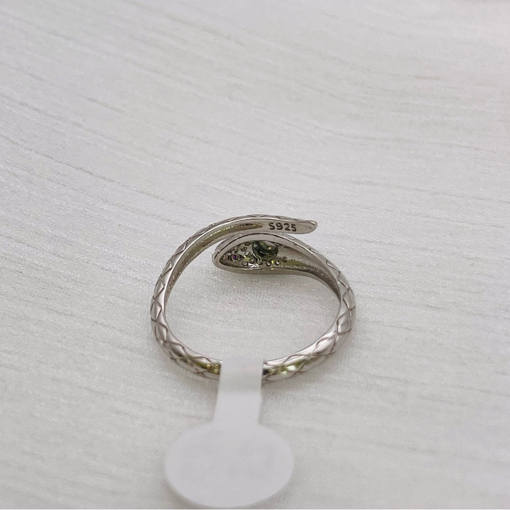 Jadeite Snake S925 Ring