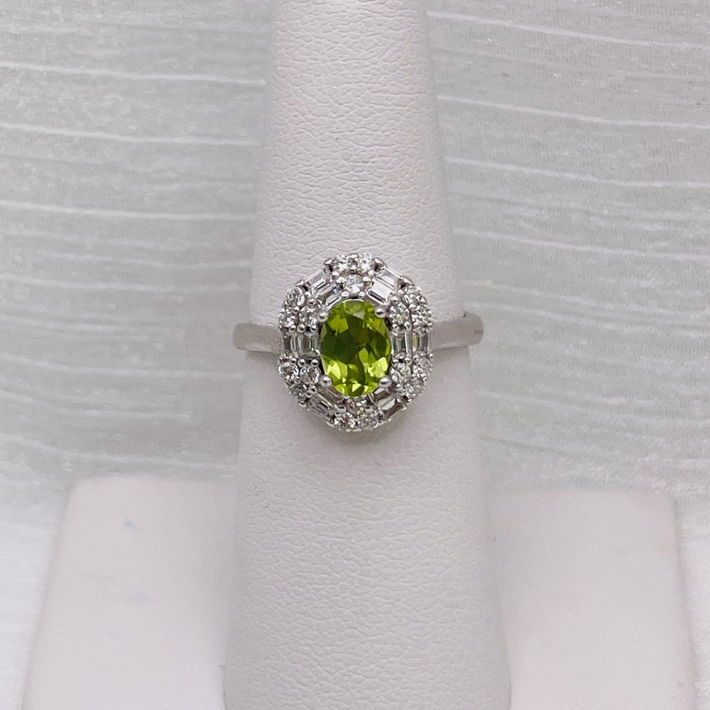 Peridot Oval S925 Ring