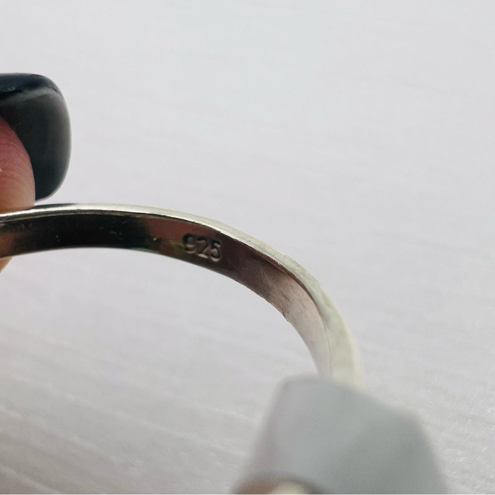 Green Chalcedony S925 Ring