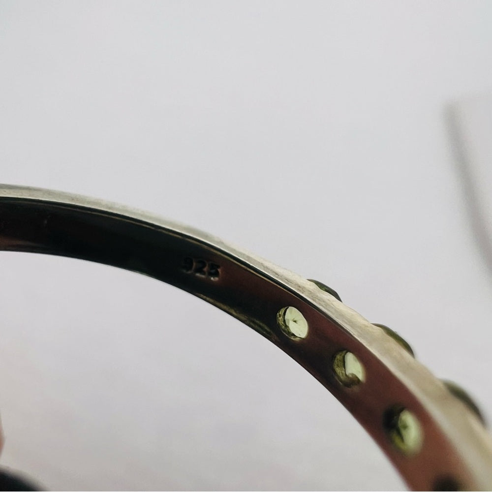 Peridot Half Eternity Band S925 Ring