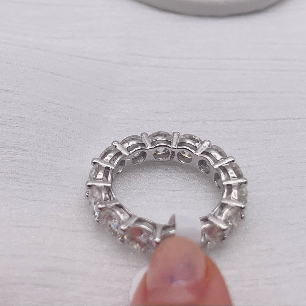 7 CT Moissanite Diamond Full Eternity Band