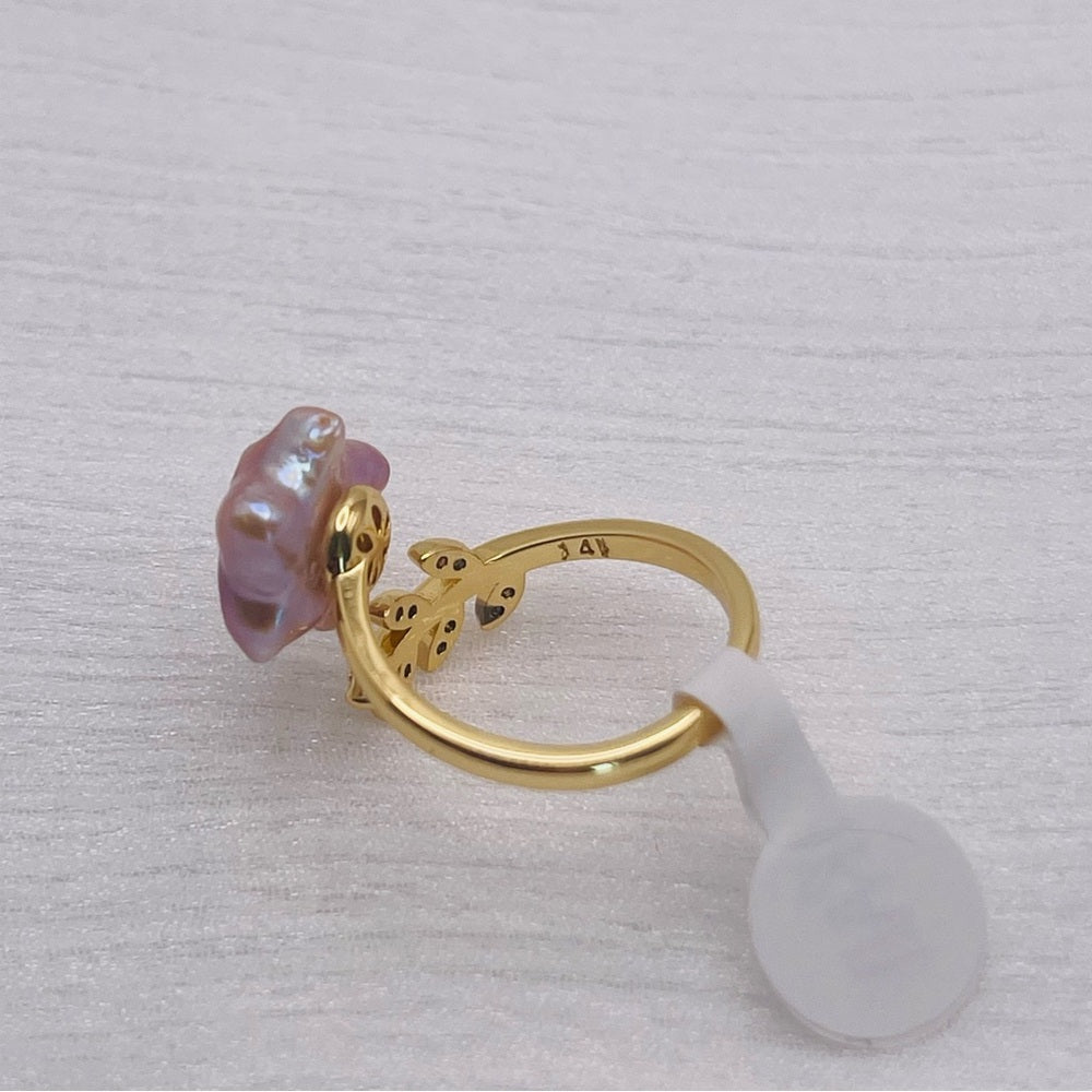 Natural Freshwater Star Pearl Branch Ring