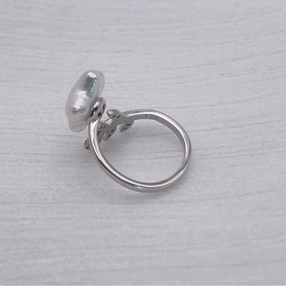 Natural Freshwater Star Pearl Branch Ring