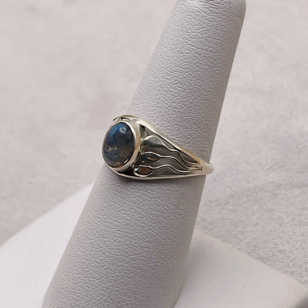 S925 Labradorite Sterling Silver Ring