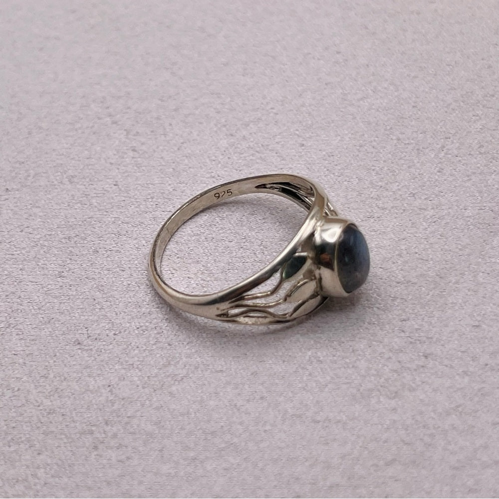 S925 Labradorite Sterling Silver Ring