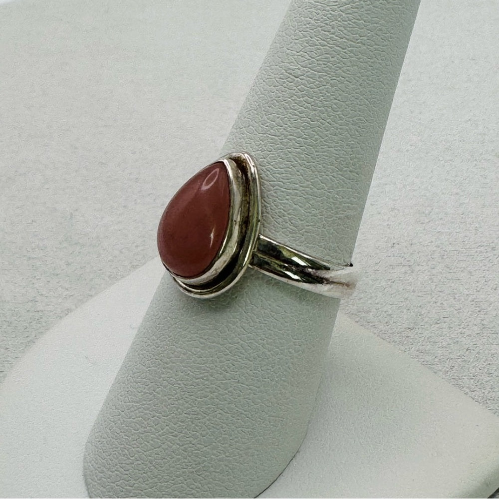 Pink Peruvian Opal Ring