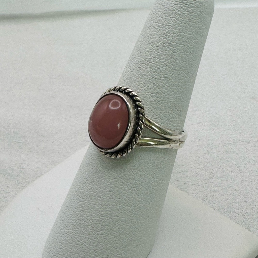 Pink Peruvian Opal Ring