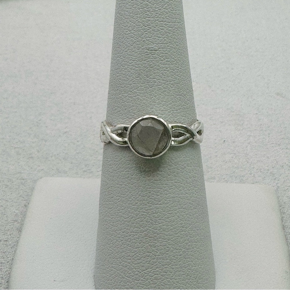 Rainbow Moonstone Infinity Band Ring