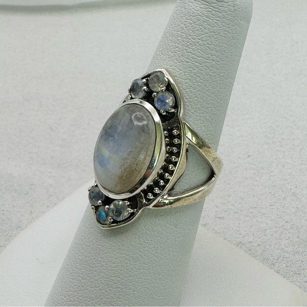 Rainbow Moonstone s925 Ring