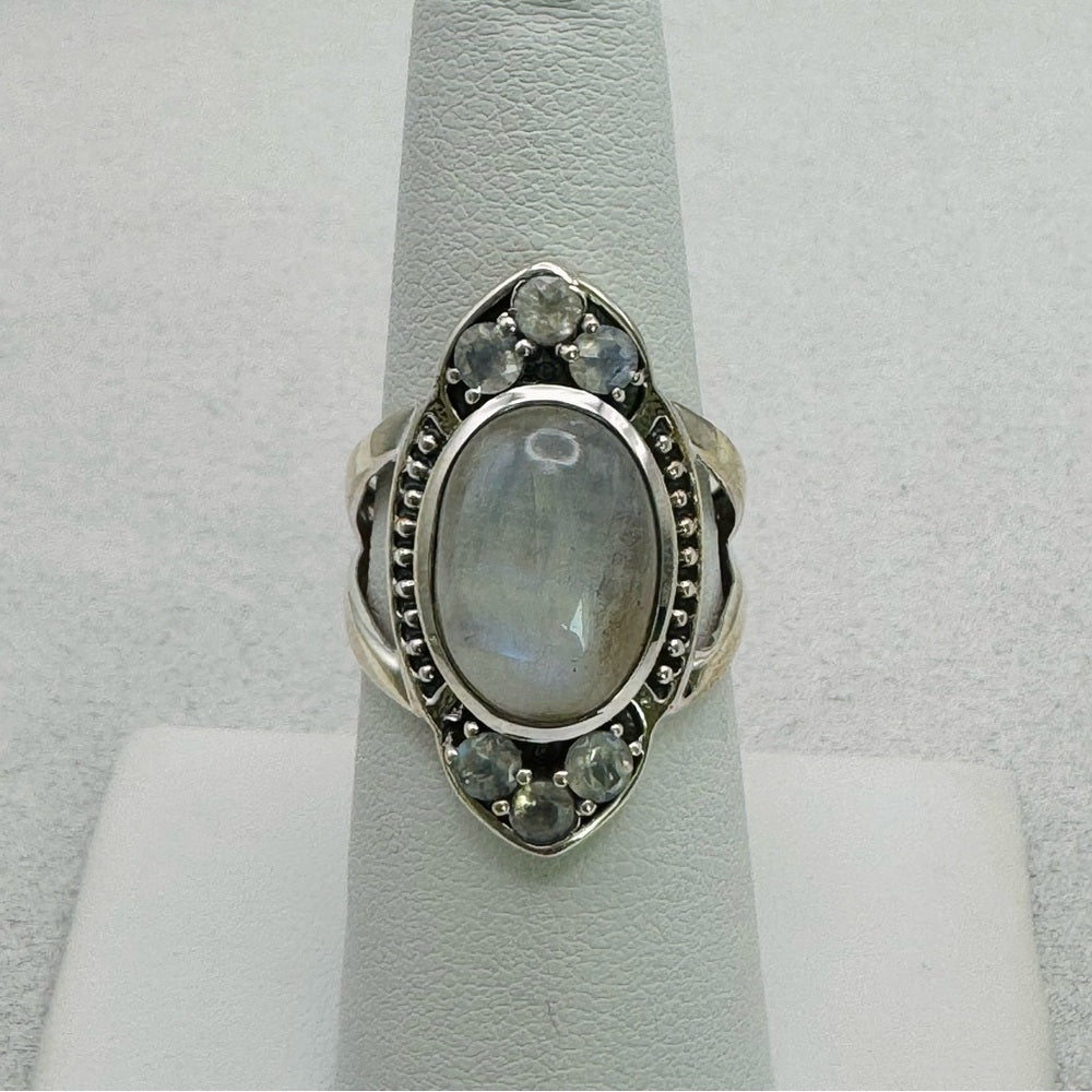 Rainbow Moonstone s925 Ring
