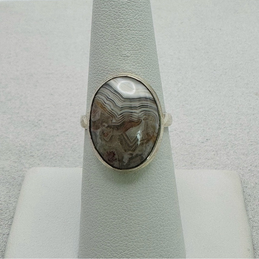 Crazy Lace Agate Ring