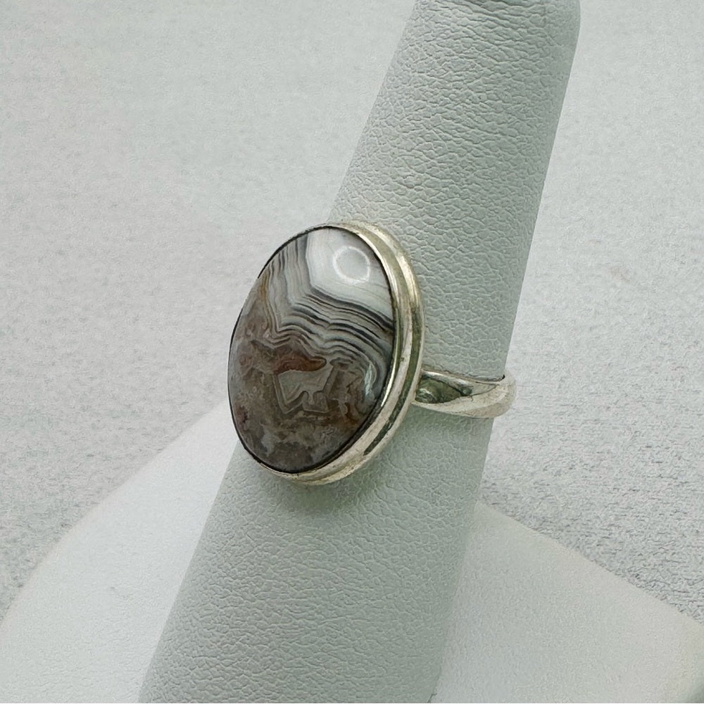 Crazy Lace Agate Ring