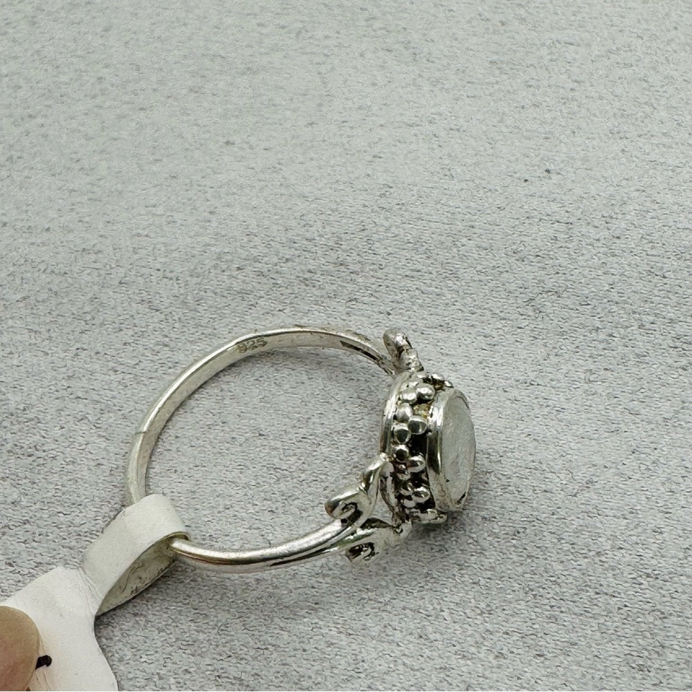 Rainbow Moonstone Ring