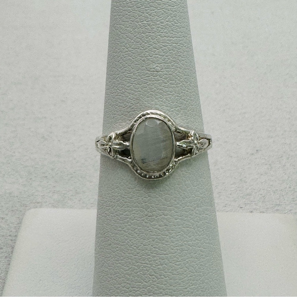 Rainbow Moonstone Ring