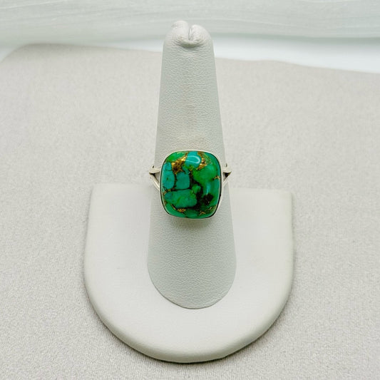 Turquoise and Copper S925 Ring