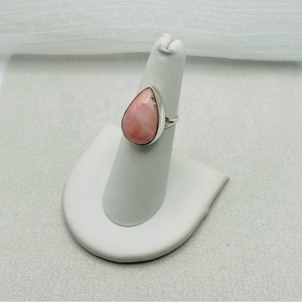 Pink Peruvian Opal S925 Ring