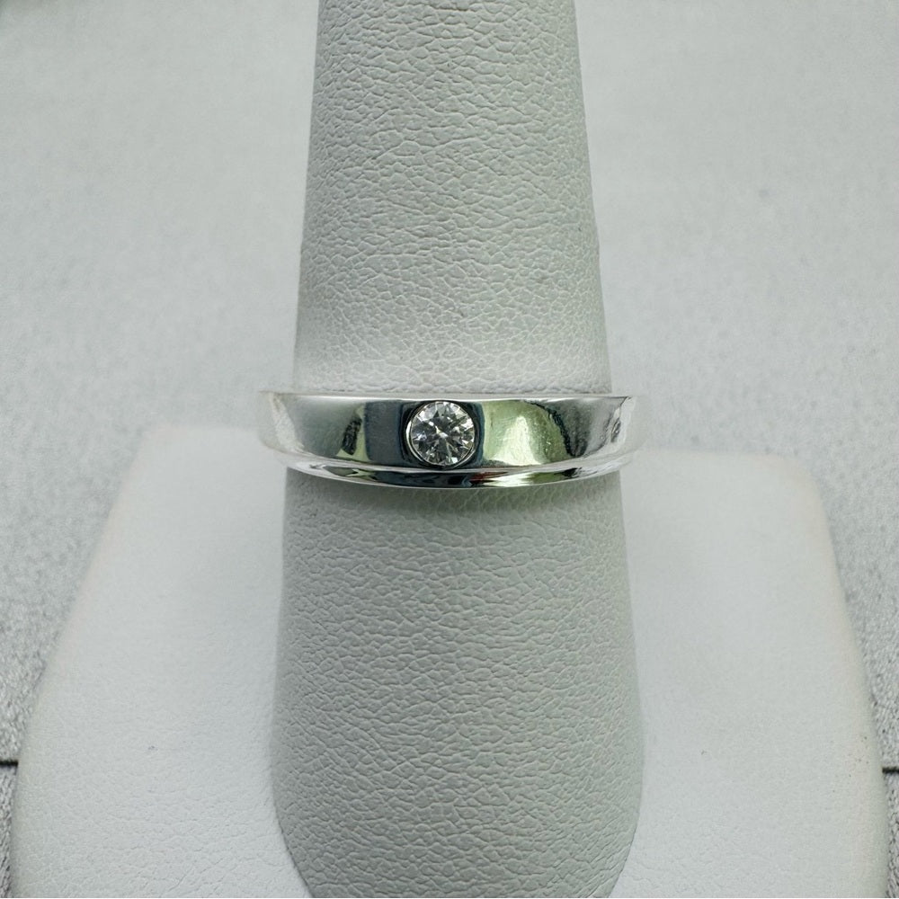 S925 Sterling Silver Moissanite Diamond Ring