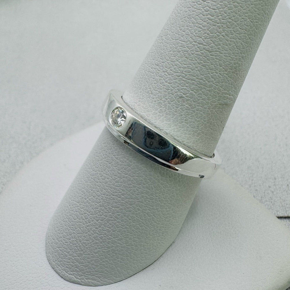 S925 Sterling Silver Moissanite Diamond Ring