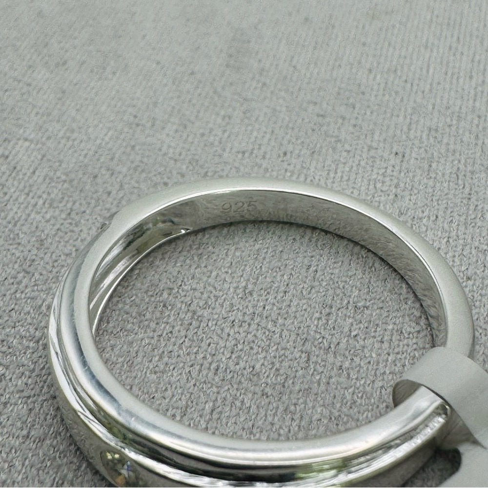 S925 Sterling Silver Moissanite Diamond Ring