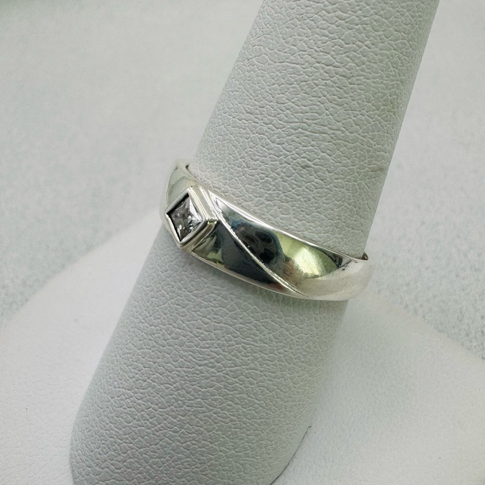 S925 Sterling Silver Moissanite Diamond Ring