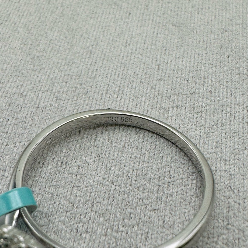 1.32 CT Moissanite Diamond Sterling Silver Ring
