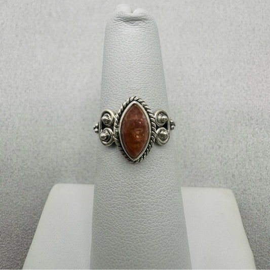 Sunstone Sterling Silver Ring