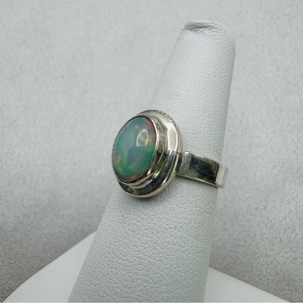 Ethiopian Opal S925 Oval Ring
