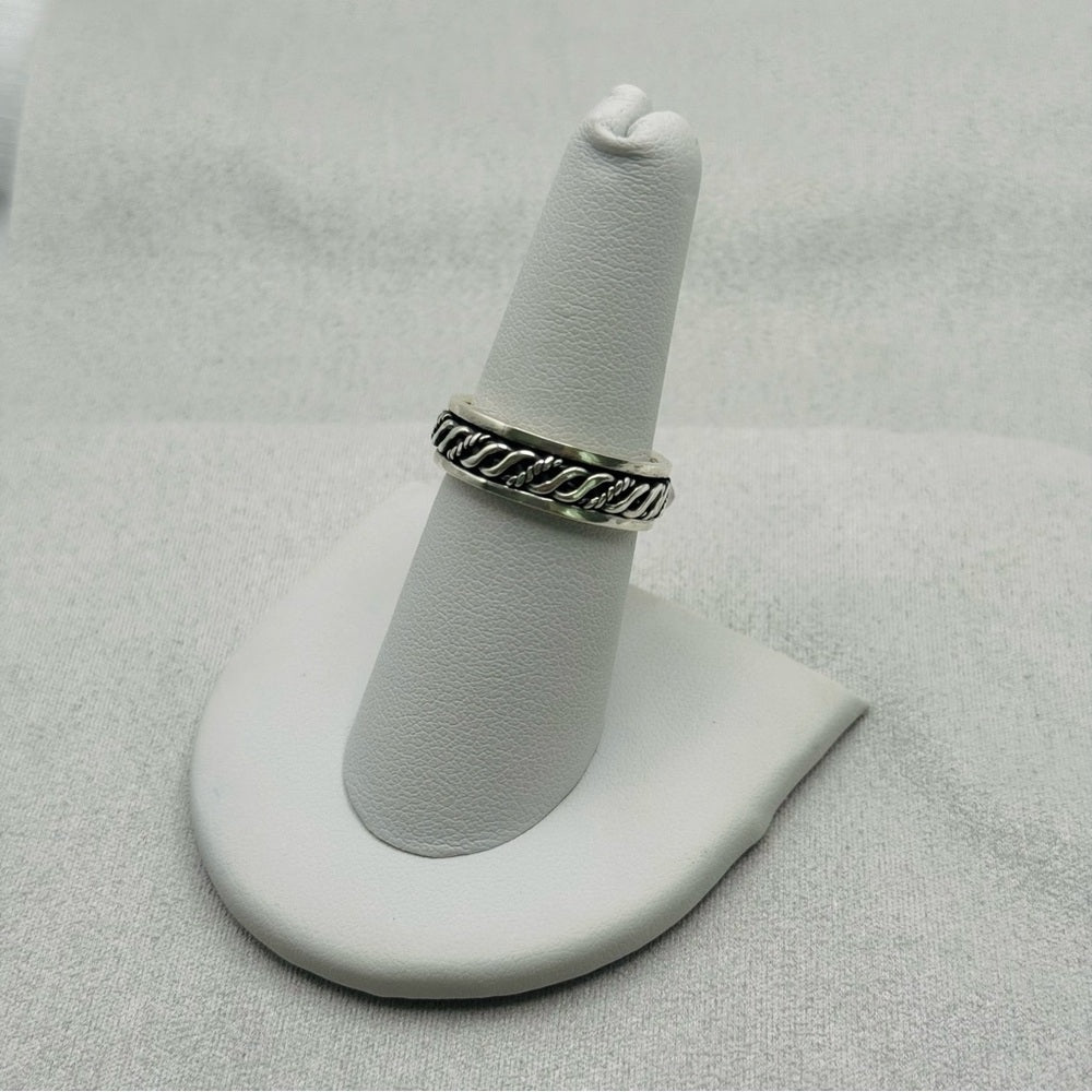 S925 Rope Twist Band Ring