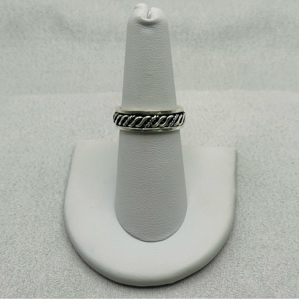 S925 Rope Twist Band Ring