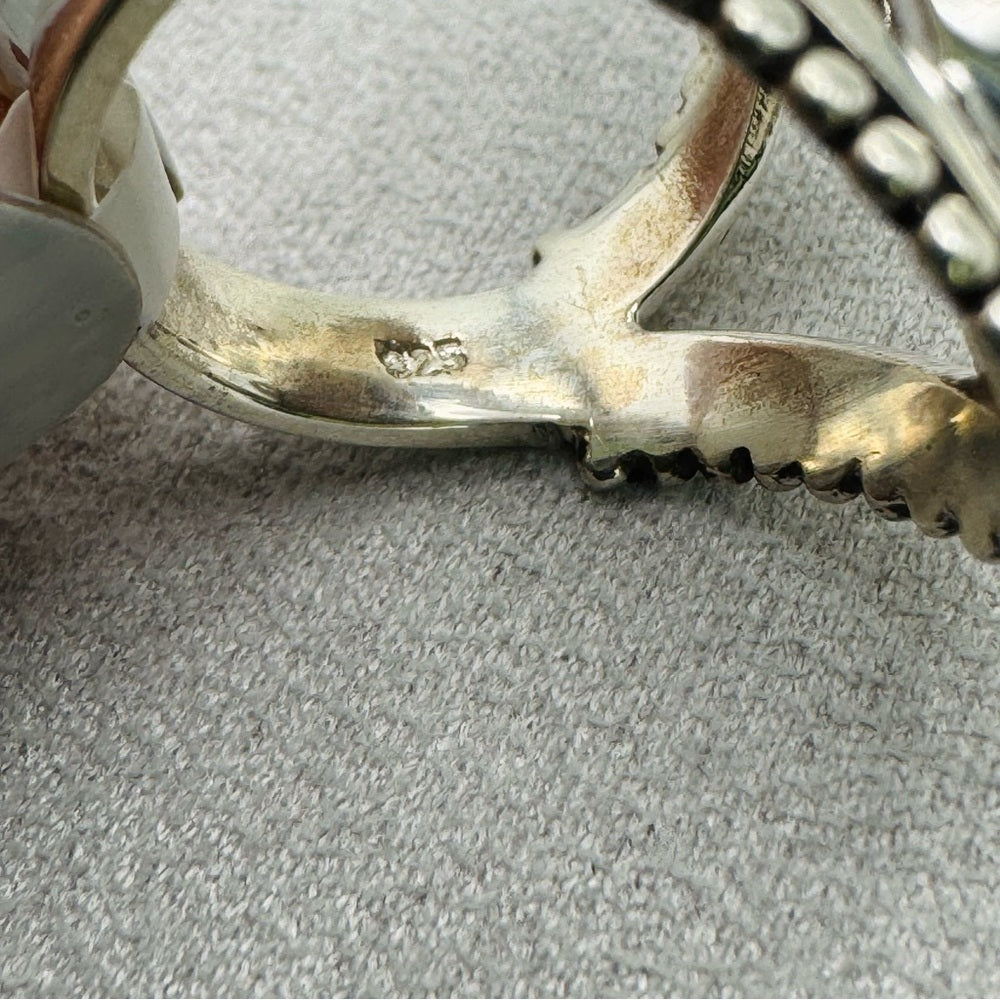 Botswana Banded Agate S925 Ring